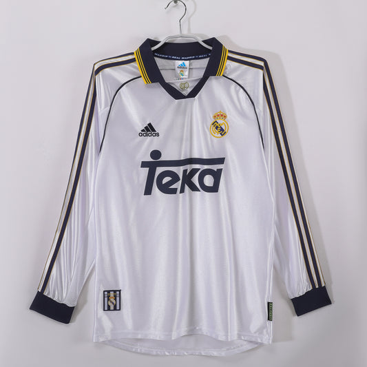 1998/2000 Real Madrid Home Long Sleeve Jersey